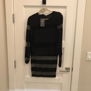 Black top with matching pencil skirt